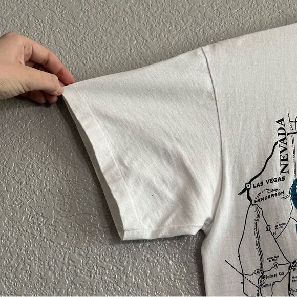 Vintage Sedona Arizona State Map Graphic T-Shirt Single Stitch Oneita Size Large - Picture 6 of 7